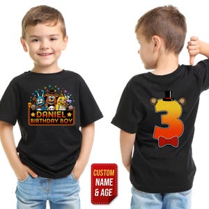 Five Nights at Freddy&#39;s Birthday Shirt/Five Nights at Freddy Birthday Family Shirt/Fnaf Birthday Family Shirt/Birthday Family Shirt OGXW03