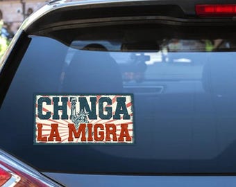 Chinga La Migra Decals, Abolish Ice Protest Decals, No Human Is Illegal, Social Justice Decals, Immigrant Human Rights Decals UNZNSK09