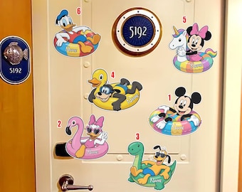 Disney Characters Cruise Magnet, Mickey n Friends Stitch Disney Cruise Line Magnet, Family Cruise Door Magnet, Disney Summer Magnet AYAW42