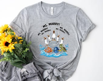 Customized Nemo Teacher Shirt Funny Teacher Shirt Teacher Appreciation Gift Funny Personalized Teacher Nemo Teacher T-Shirt UOUE03