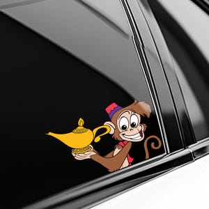 Aladdin Peeker Sticker, Disney Aladdin Peeking Vinyl Decal for Car, Laptop, Water Bottle, Waterproof Aladdin Sticker OHVO15
