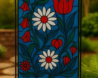 No Words Subtle Garden Flag, FDT Foxglove Daisy Tulip Yard Flag Decoration, Feminist Gift Political Signs Flower Market SREN19