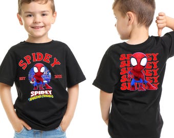 Spidey And His Amazing Friends Shirt/Ghost Spider Spin Matching Shirt/Family Matching Shirt/Spiderman Shirt/Avengers Superhero Shirt OHRH14