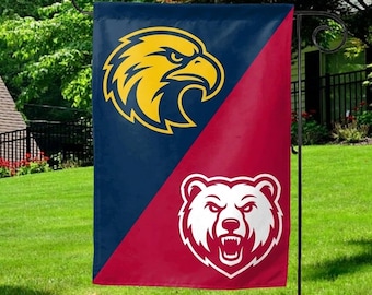 Custom House Divided Flag, Custom Flag, House Divided Flag, Flag, Country Flag, School Flag, Flag, Any Team Any Logo, Any color UARENGF07