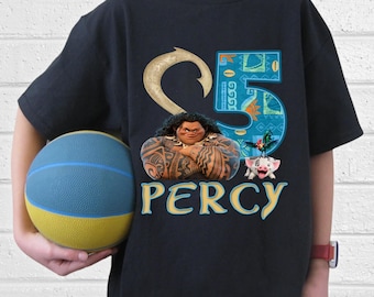 Moana Maui Birthday Shirt, Disney Maui Birthday Party T-Shirt, Pua Birthday Boy Tee, Walt Disney Birthday Sweatshirt UNZW14