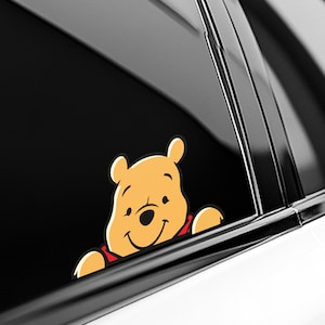 Winnie The Pooh Peekaboo Peeker Peeking Car Window Decal Bumper Waterproof Vinyl Sticker - Disney Winnie The Pooh Pack Stickers UNZXSK06-01