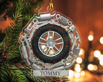 Personalized Mechanic Ornament – Custom Auto Repair Christmas Gift UN4L10