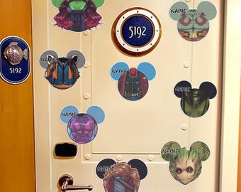 Guardians of the Galaxy Cruise Magnet, Marvel Vacation Door Magnet, Disney Cruise Door Decor, Personalized Space Hero Gift OIO402