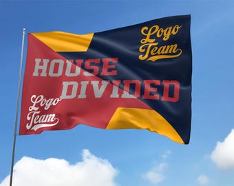 Custom House Divided House Flag/Custom Flag/House Divided Flag/Flag/Country Flag/School Flag/Sport Team Flag OHSV08