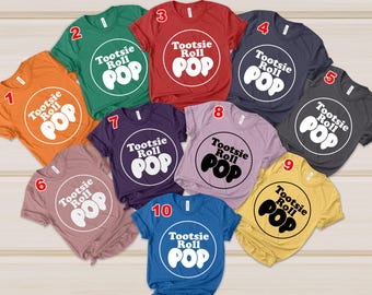 Halloween Costume Group Shirts, Sucker and Lollipop, Halloween Teacher Shirts, Candy Costume Shirts,Tootsie Matching Group Shirt UM509