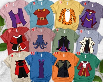 Disneyland Villains Group Costume Shirt, Maleficent Ursula Costume Shirt, Villains Family Halloween, Halloween 2025 Matching Shirt UN2B21