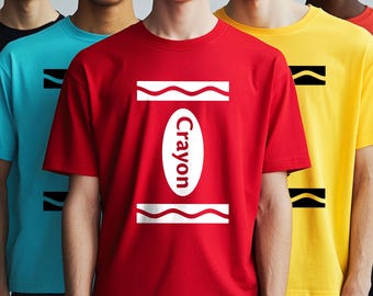 Crayon Matching Family Shirt, Crayon Halloween Shirts, Halloween Group Shirts, Crayon Teacher Costume, Teacher halloween shirt UM508