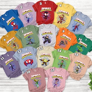 Spidey And His Amazing Friends Shirt/Spidey Family Shirt/Spidey and His Amazing Friends Birthday Tee/Personalized Matching Shirt OFVU12 bild 2