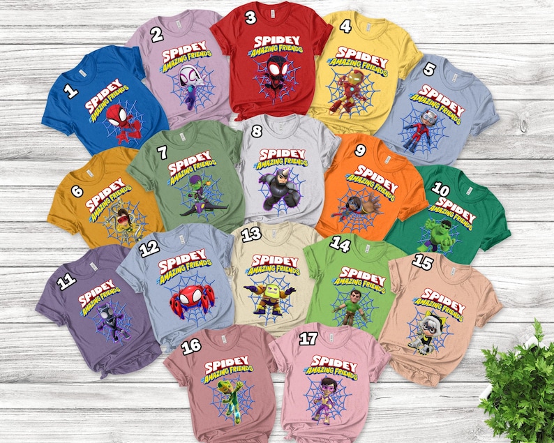 Spidey And His Amazing Friends Shirt/Spidey Family Shirt/Spidey and His Amazing Friends Birthday Tee/Personalized Matching Shirt OFVU12 bild 2