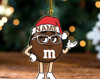 M&M Christmas Ornaments, M and M Ornament Set Ornament, Christmas