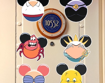 Disney Little Mermaid Cruise Door Magnet/Little Mermaid Inspired Magnet/Ariel Disney Cruise Gift, Custom Cabin Door Decor OIO314