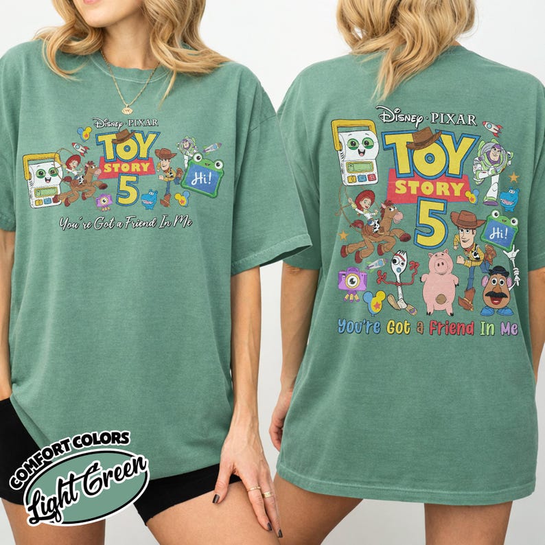 Retro Disney Toy Story 5 Shirt, Woody Buzz Lightyear Toy Story 5 Shirt, Lilypad Toy Story Shirt, Disney Movie Tee, Disney Shirt OIQ508-CF image 12