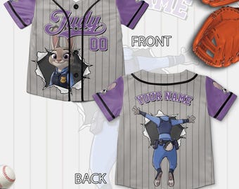 Disney Zootopia Family Jersey, Zootopia Judy Hoops Nick Wide Jersey, Zootopia Costume, Disney Safari Shirt, Zootopia Birthday Jersey SLZW20