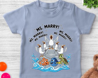 Customized Nemo Teacher Shirt Funny Teacher Shirt Teacher Appreciation Gift Funny Personalized Teacher Nemo Teacher T-Shirt UOUE03