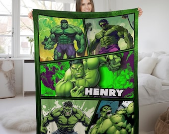 Custom Name Hulk Blanket UM1U11