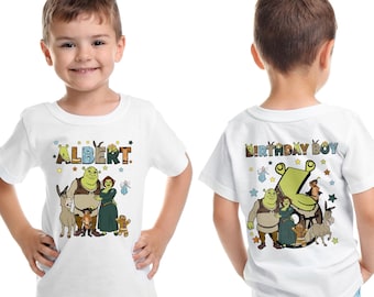 Shrek Birthday Shirt/Personalized Shrek Birthday Theme Shirt/Sherk Matching Family Birthday Shirt/Shrek Shirt/Shrek Family Shirt OHSE09