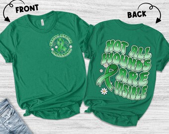 Mental Health Awareness Shirt, Not All Wounds Are Visible, Funny Tshirt With Mental Health Quote, Special Education Teacher Gift AYCT03