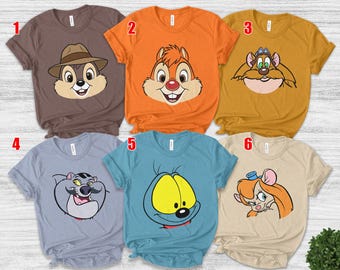 Rescue Rangers Shirt, Chip and Dale Shirt, Disney Characters Shirt, Disney World Shirt, Disney Group Shirt, Disney Vacation Shirt UN2O01