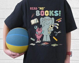 Read More Book Piggie Elephant Pigeons T-Shirt, It's a Good Day to Read a Book Shirt, Book Lover Shirt, Book's Day Shirt UOUC12