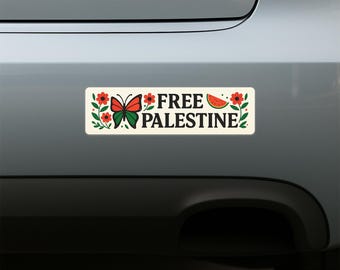 Free Palestine Sticker – Watermelon, Gaza Solidarity Sticker, Fundraiser Decal, Activist Art, free Palestine UN1CRBS61