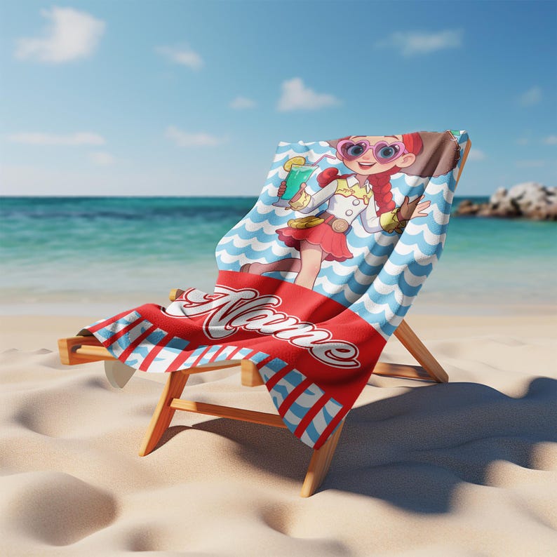 Personalized Disney Pixar Toy Story Beach Towel, Buzz Lightyear Woody Birthday Boy Bath Pool Summer Beach Trip, WDW Disney Summer AYET17 bild 2
