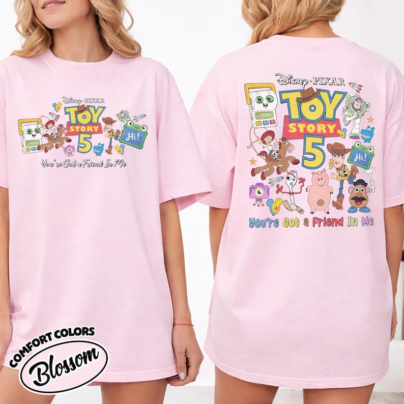 Retro Disney Toy Story 5 Shirt, Woody Buzz Lightyear Toy Story 5 Shirt, Lilypad Toy Story Shirt, Disney Movie Tee, Disney Shirt OIQ508-CF image 10
