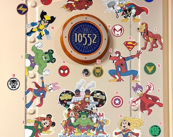 Personalized Disney Cruise Line Marvel Character 2026 Magnet, Super Heroes Disney Destiny Magic Magnet, Custom Family Cruise Door magnet