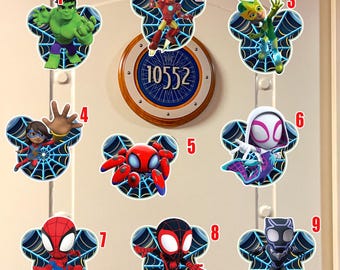 Spidey and His Amazing Friends Cruise Magnet, Personalized Disney Cruise Stateroom Door Magnet, Superhero Kids Cabin Decor OIO312