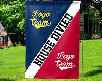 Custom House Divided House Flag/Custom Flag/House Divided Flag/Flag/Country Flag/School Flag/Sport Team Flag OHSV09