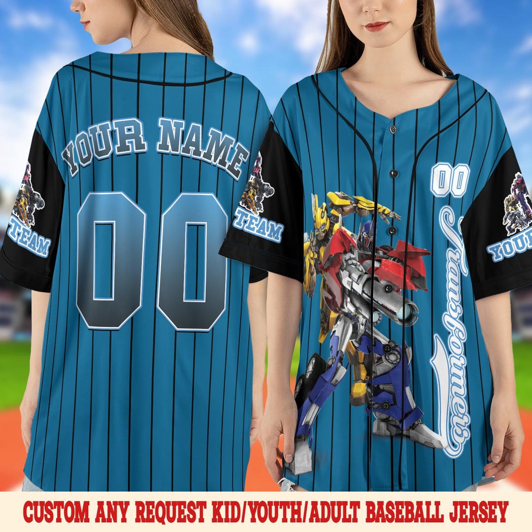 Custom Transformers Baseball Jersey Shirt, Transformers Birthday Party ...