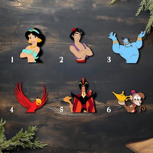 Aladdin Peeker Sticker, Disney Aladdin Peeking Vinyl Decal for Car, Laptop, Water Bottle, Waterproof Aladdin Sticker OHVO15
