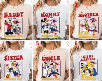 Personalized Disney Birthday Cruise Shirt, Mickey and Friends Family Birthday Disney Cruise Shirt, Birthday Girl, Birthday Boy Cruise UOUY15