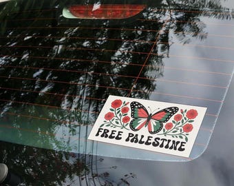 Free Palestine Sticker – Watermelon, Gaza Solidarity Sticker, Fundraiser Decal, Activist Art, free Palestine  UN21BS01