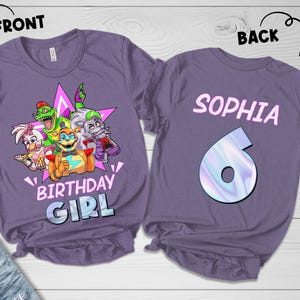 Five Nights at Freddy&#39;s Birthday Shirt/Five Nights at Freddy Birthday Family Shirt/Fnaf Birthday Family Shirt/Birthday Family Shirt OHQY13