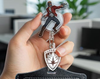 Disney guardians of the galaxy badge reel, star lord, groot, gamora, drax, rocket, baby groot, teacher, rn, nurse, paramadic, emt UNAE06