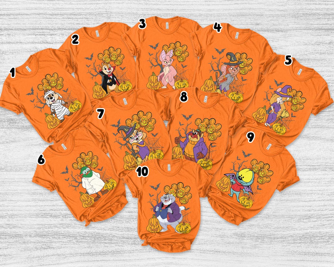 Zipper Rescue Rangers Costume Chip 'n Dale Rescue Rangers Characters Halloween Shirt, Disney Zipper ...