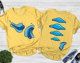 Flounder Face Costume Shirt, Little Mermaid Flounder Face Shirt, Disney Costume Shirt, Disney Halloween Shirt UM3N04