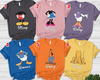 Mickey & Friends Group Costume Shirts, Disney Halloween Cosplay Shirt, Mickey's Not So Scary Party, Halloween Family Trip Tee AXGY20
