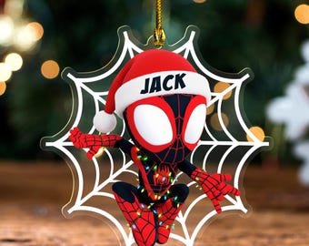 Personalized Spidey And His Amazing Friends Cutout Ornament/Spidey Christmas Ornament/Christmas Ornament Hanging Tree OHYR02