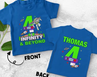To Infinity And Beyond Birthday Shirt, Toy Story Party Shirt, Buzz Lightyear Personalized Shirt, Custom Toy Story Birthday Boy UM3Y14