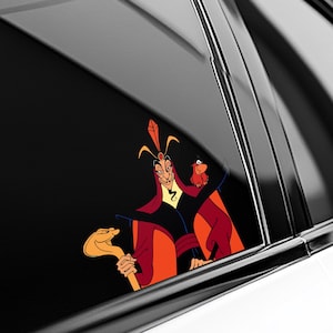 Aladdin Peeker Sticker, Disney Aladdin Peeking Vinyl Decal for Car, Laptop, Water Bottle, Waterproof Aladdin Sticker OHVO15