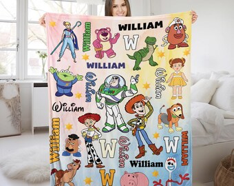 Custom Disneyland Toy Story Blanket, Custom Name Disneyland Blanket, Toy Story Characters , Toy Story Birthday, To Infinity & Beyond UM2D22