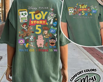 Retro Disney Toy Story 5 Shirt, Woody Buzz Lightyear Toy Story 5 Shirt, Lilypad Toy Story Shirt, Disney Movie Tee, Disney Shirt OIQ508-CF