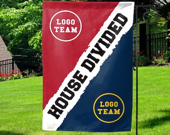 Custom House Divided House Flag/Custom Flag/House Divided Flag/Flag/Country Flag/School Flag/Sport Team Flag OHSE14