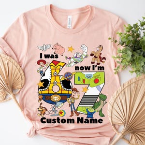 I Was 6 Now I'm 7 Shirt, Woody and Buzz Lightyear Birthday Tee, Toy Story 7th Birthday Shirt, Custom Disney Boy Shirt OIOQ14 image 5